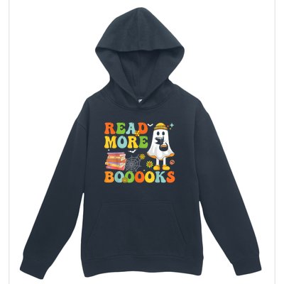 Cute Booooks Ghost Read More Books Funny Teacher Halloween Urban Pullover Hoodie