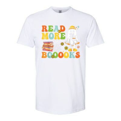 Cute Booooks Ghost Read More Books Funny Teacher Halloween Softstyle CVC T-Shirt