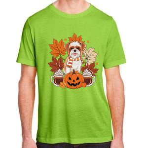 Cute Brussels Griffon Dog Cozy Scarf Autumn Halloween Coffee Adult ChromaSoft Performance T-Shirt