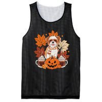 Cute Brussels Griffon Dog Cozy Scarf Autumn Halloween Coffee Mesh Reversible Basketball Jersey Tank