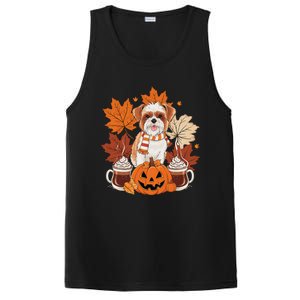 Cute Brussels Griffon Dog Cozy Scarf Autumn Halloween Coffee PosiCharge Competitor Tank