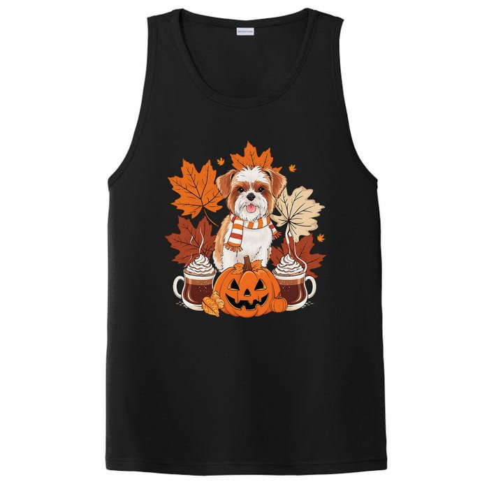 Cute Brussels Griffon Dog Cozy Scarf Autumn Halloween Coffee PosiCharge Competitor Tank