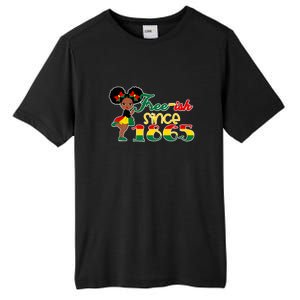 Cute Black Girl Juneteenth Freeish Since 1865 Black History Gift African Pride Tall Fusion ChromaSoft Performance T-Shirt