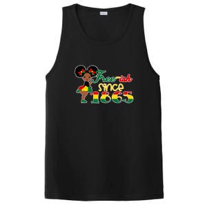 Cute Black Girl Juneteenth Freeish Since 1865 Black History Gift African Pride PosiCharge Competitor Tank