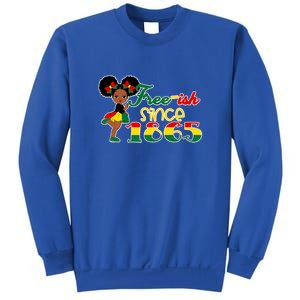 Cute Black Girl Juneteenth Freeish Since 1865 Black History Gift African Pride Sweatshirt