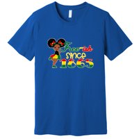 Cute Black Girl Juneteenth Freeish Since 1865 Black History Gift African Pride Premium T-Shirt