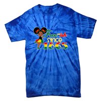 Cute Black Girl Juneteenth Freeish Since 1865 Black History Gift African Pride Tie-Dye T-Shirt