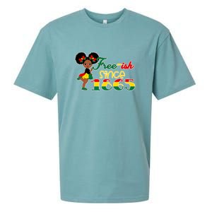 Cute Black Girl Juneteenth Freeish Since 1865 Black History Gift African Pride Sueded Cloud Jersey T-Shirt