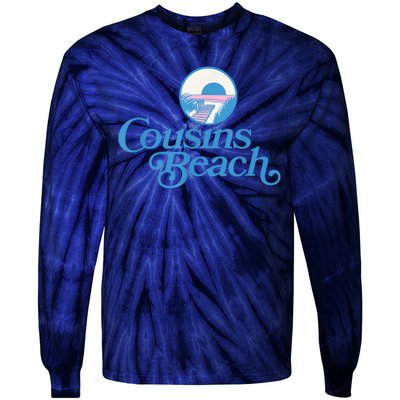 Cousins Beach Graphic White Tie-Dye Long Sleeve Shirt