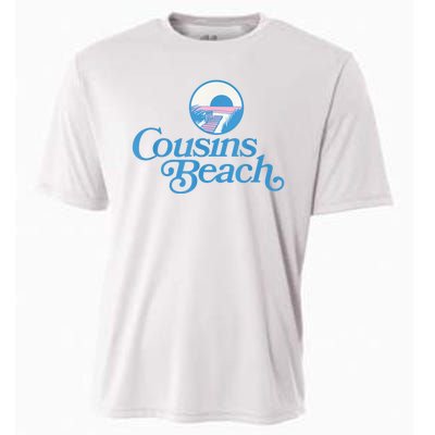 Cousins Beach Graphic White Cooling Performance Crew T-Shirt