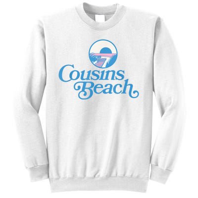 Cousins Beach Graphic White Sweatshirt