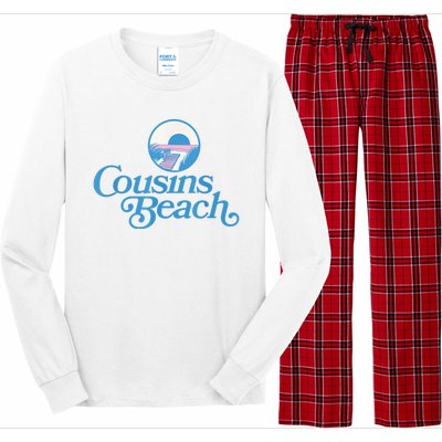 Cousins Beach Graphic White Long Sleeve Pajama Set