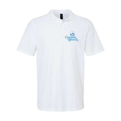 Cousins Beach Graphic White Softstyle Adult Sport Polo