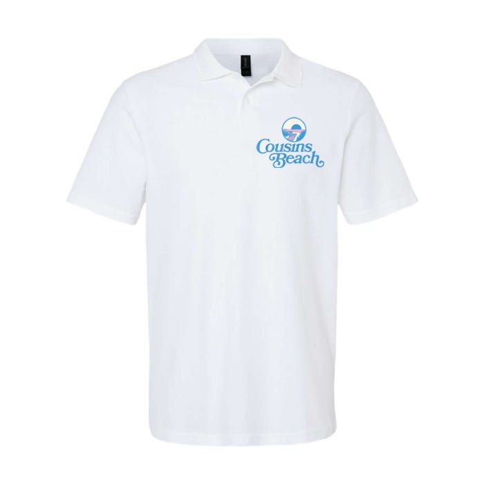 Cousins Beach Graphic White Softstyle Adult Sport Polo