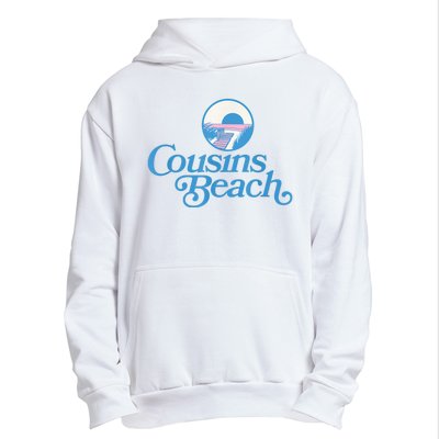 Cousins Beach Graphic White Urban Pullover Hoodie