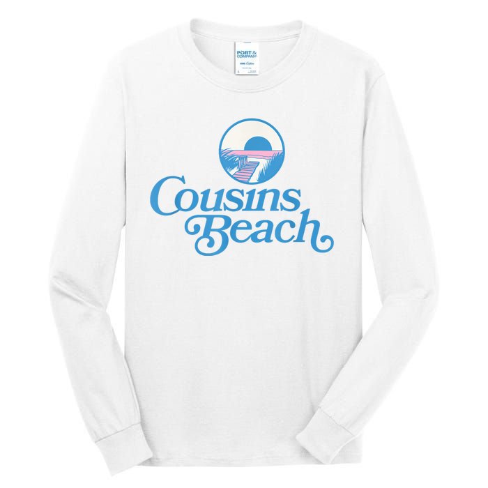 Cousins Beach Graphic White Tall Long Sleeve T-Shirt