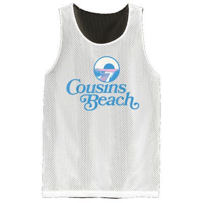 Cousins Beach Graphic White Mesh Reversible Basketball Jersey Tank