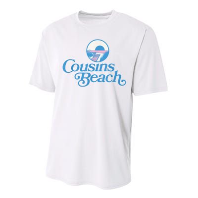 Cousins Beach Graphic White Performance Sprint T-Shirt