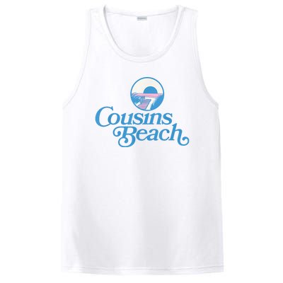 Cousins Beach Graphic White PosiCharge Competitor Tank