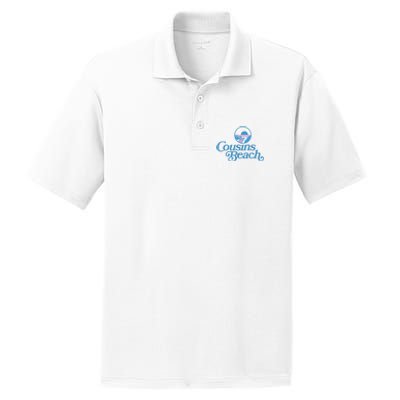 Cousins Beach Graphic White PosiCharge RacerMesh Polo