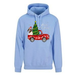 Cute Boer Goat Dog Truck Merry Christmas Goat Lover Xmas Unisex Surf Hoodie