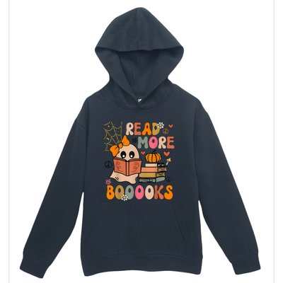 Cute Booooks Ghost Read More Books Funny Teacher Halloween Urban Pullover Hoodie