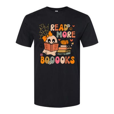 Cute Booooks Ghost Read More Books Funny Teacher Halloween Softstyle CVC T-Shirt