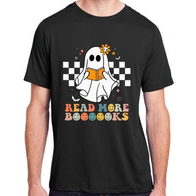 Cute Boooooks Ghost Read More Books Funny Teacher Halloween Adult ChromaSoft Performance T-Shirt