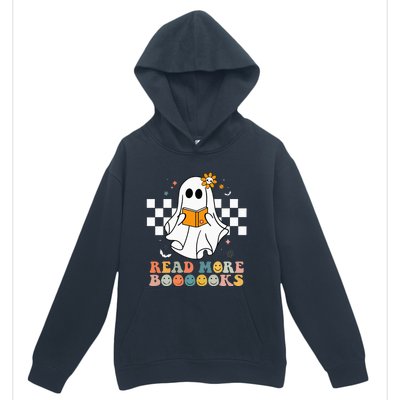 Cute Boooooks Ghost Read More Books Funny Teacher Halloween Urban Pullover Hoodie