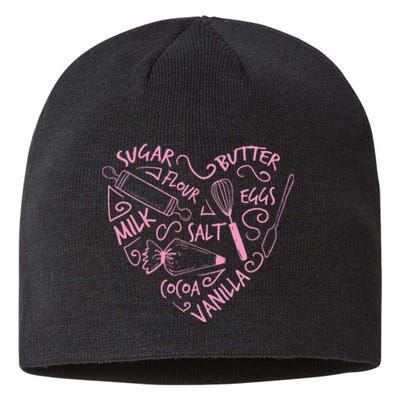 Cute Baking Gift Love Baking Cake Pastry Chef Sustainable Beanie