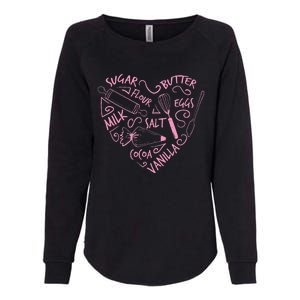 Cute Baking Gift Love Baking Cake Pastry Chef Womens California Wash Sweatshirt