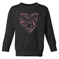 Cute Baking Gift Love Baking Cake Pastry Chef Toddler Sweatshirt