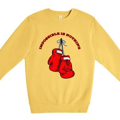 Champion Boxing Gym Training Funny Sport Lover Premium Crewneck Sweatshirt