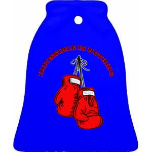 Champion Boxing Gym Training Funny Sport Lover Ceramic Bell Ornament