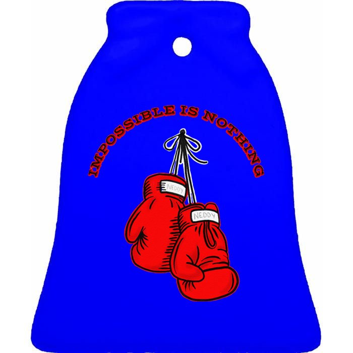 Champion Boxing Gym Training Funny Sport Lover Ceramic Bell Ornament