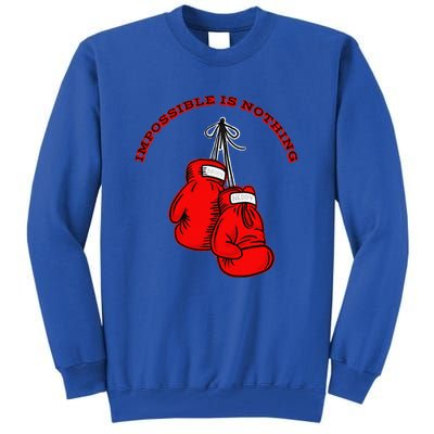 Champion Boxing Gym Training Funny Sport Lover Tall Sweatshirt