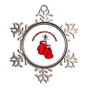 Champion Boxing Gym Training Funny Sport Lover Metallic Star Ornament