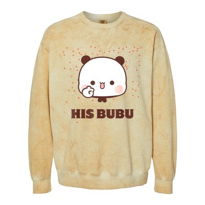 Cheerful Bubu Greeting His Bubu And Dudu Colorblast Crewneck Sweatshirt