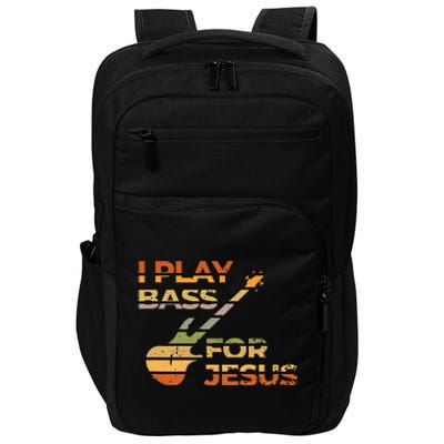 Christian Bass Guitar I Play For Bass For Jesus Impact Tech Backpack