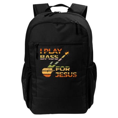 Christian Bass Guitar I Play For Bass For Jesus Daily Commute Backpack