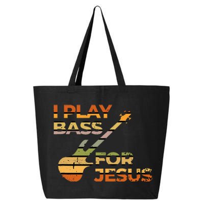 Christian Bass Guitar I Play For Bass For Jesus 25L Jumbo Tote