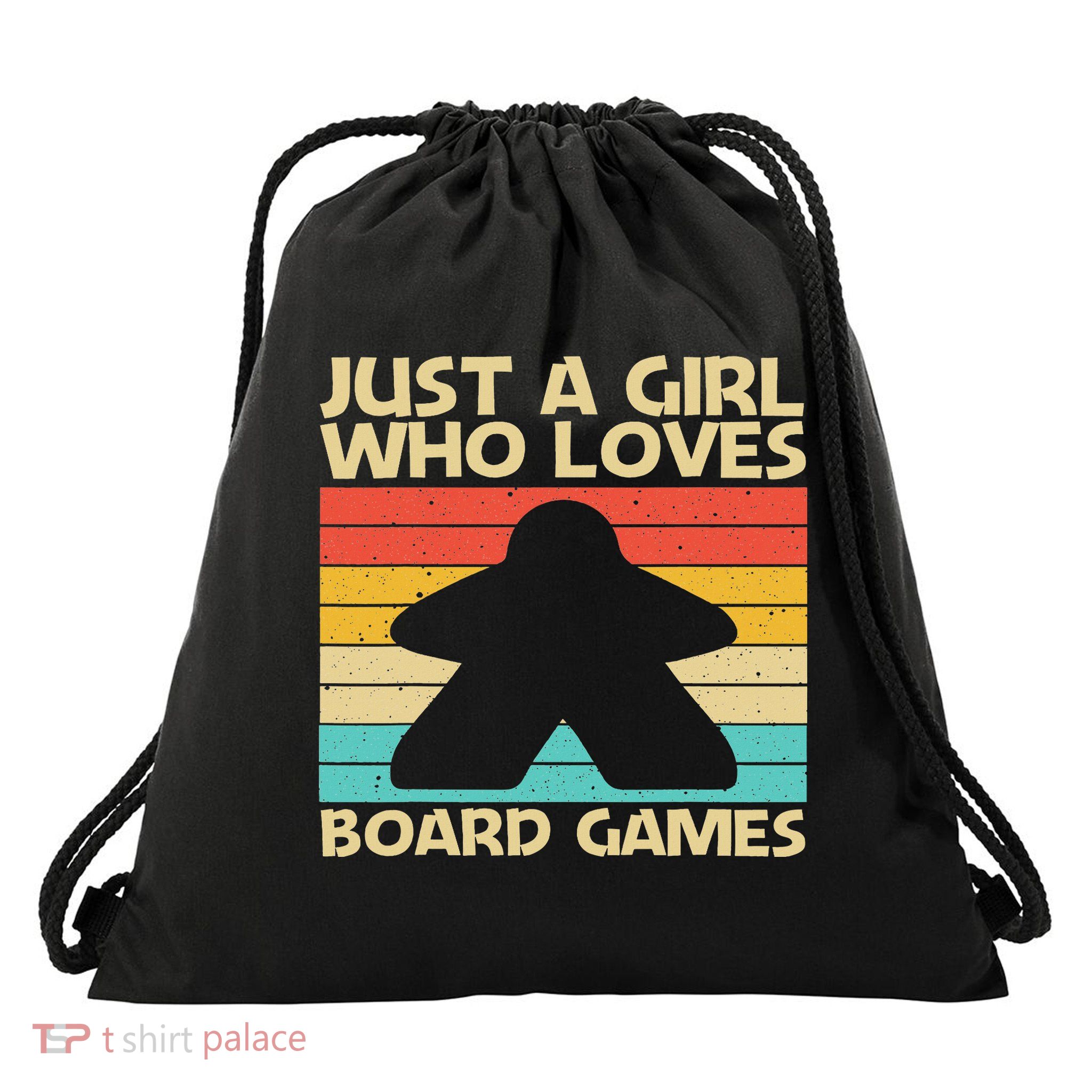 Cool Board Game Art For Board Gamer Meeple Lovers Drawstring Bag