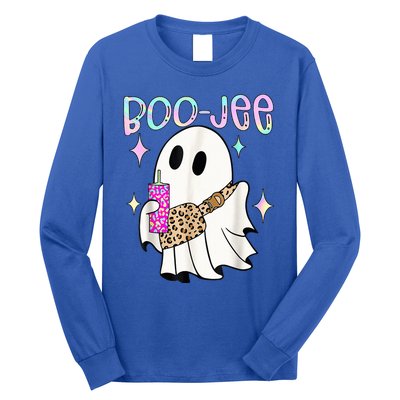 Cute Boo Ghost Spooky Funny Halloween Costume Boujee Boo Jee Long Sleeve Shirt