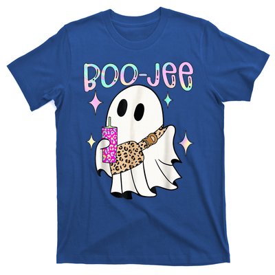 Cute Boo Ghost Spooky Funny Halloween Costume Boujee Boo Jee T-Shirt