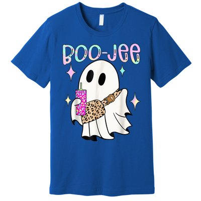 Cute Boo Ghost Spooky Funny Halloween Costume Boujee Boo Jee Premium T-Shirt