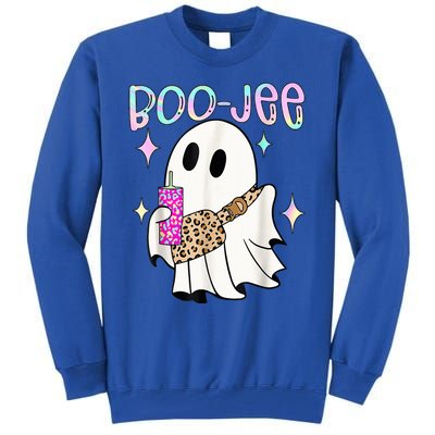 Cute Boo Ghost Spooky Funny Halloween Costume Boujee Boo Jee Tall Sweatshirt