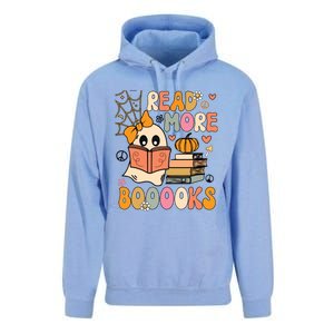 Cute Booooks Ghost Read More Books Funny Teacher Halloween Unisex Surf Hoodie