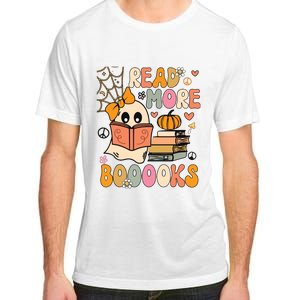 Cute Booooks Ghost Read More Books Funny Teacher Halloween Adult ChromaSoft Performance T-Shirt