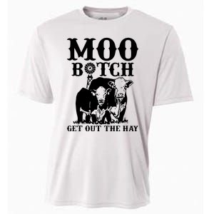 Cows Bitch Get Out The Hay Cooling Performance Crew T-Shirt