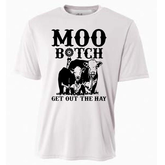 Cows Bitch Get Out The Hay Cooling Performance Crew T-Shirt